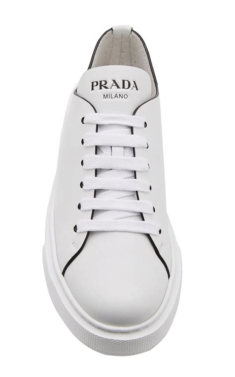 prada minimal leather trainers|prada shoes.